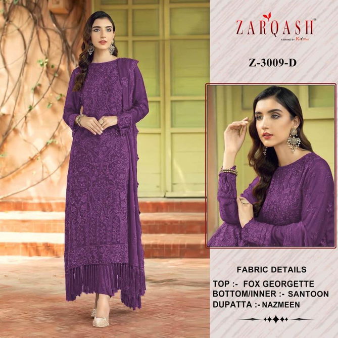 Z 3009 By Zarqash Pakistani Salwar Suit Catalog